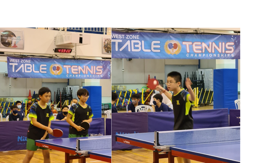 table tennis playing match